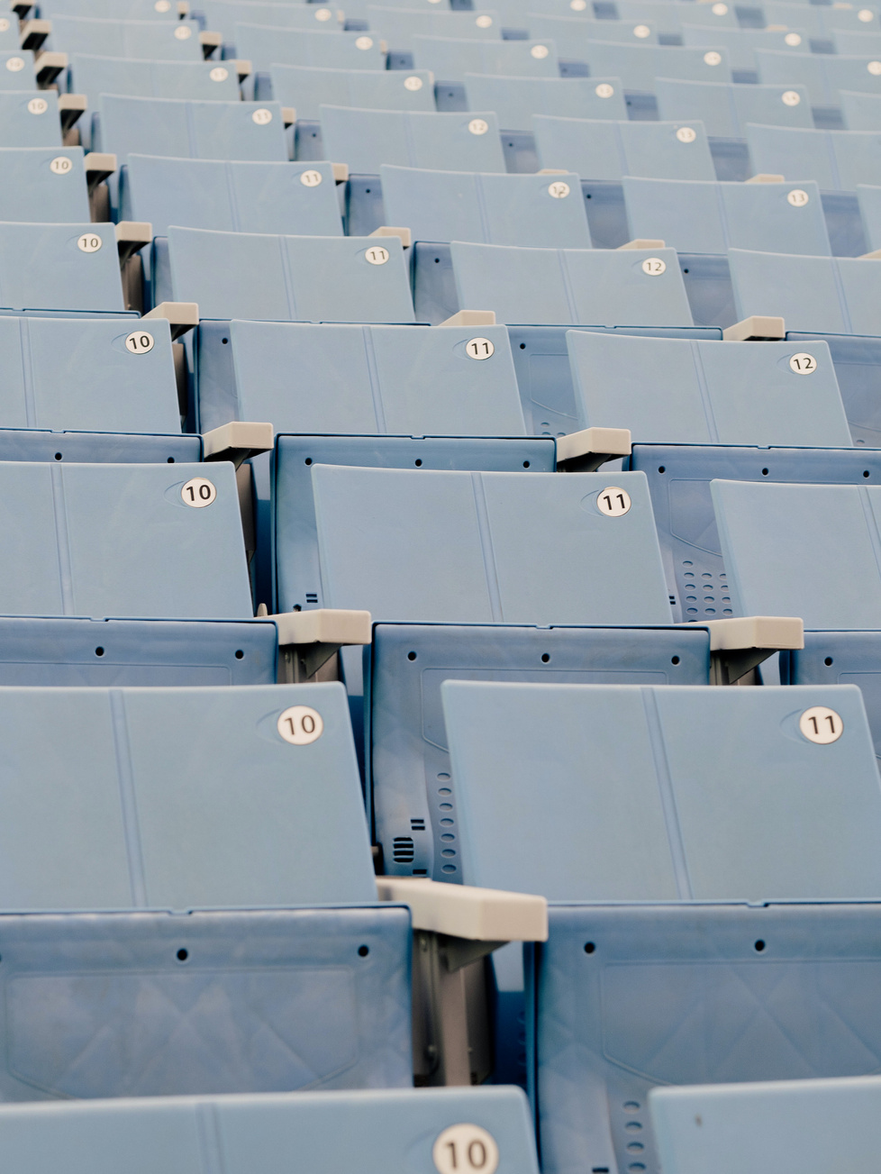 Blue and White Plastic Chairs